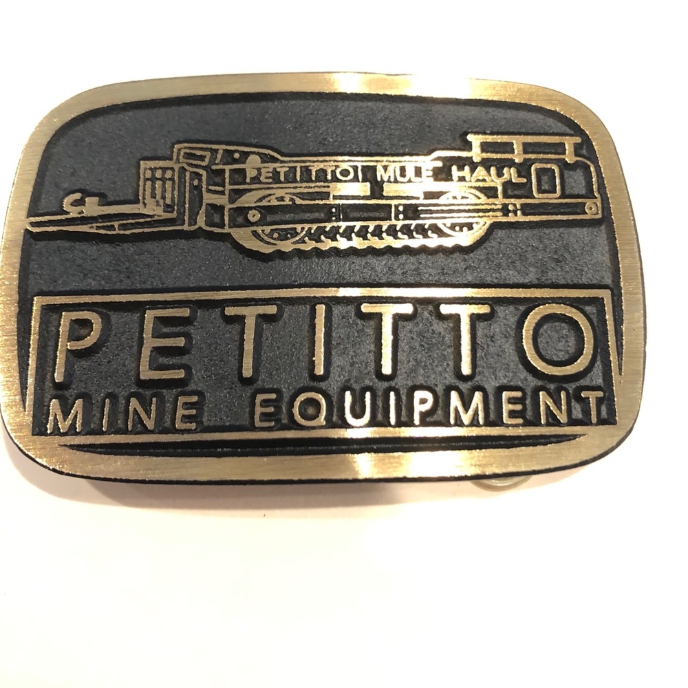 Vintage Petitto Mine Equipment Belt Buckle